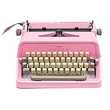 Schreibmaschine rosa vintage