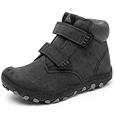 Mishansha Kinder Sportschuhe Jungen Trekkingschuhe Outdoor Mädchen rutschfestrutschfest Wanderschuhe Schwarz Gr.34
