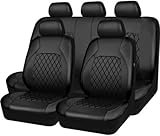 MUPECO Sitzbezüge Auto Set für Mercedes Benz/AMG E Class Klasse Classe E Sedan W214 W213 W212 W211 W210 W124 Sedan/E63/E63S, 5 Sitzer Schonbezüge Autositz Leder Autositzbezüge Sitzauflag,B
