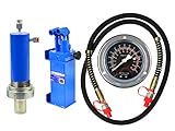 BSD 30 Tonnen Hydraulische Werkstattpresse - Hydraulikzylinder, Doppletwirkend Hydraulikpumpe, Manometer, Schlauch