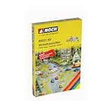 NOCH Verkehrszeichen, farbig Bedruckte Verkehrsschilder, 270 Teile für die Spurweite H0, ideal für realistische Modellstraßen