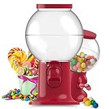 Uakeii Süßigkeiten Automat als Candy Bar Zubehör - Bonbonspender Geschenkidee - Snackspender für Kinder & Erwachsene - Ideal als Snackstadion zu Hause oder im Büro - Geschenk zu Weihnachten - Rot