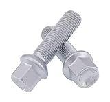 20 Radschrauben M14x1,5x45 R14 Mercedes-Benz SCHWARZ/SILBER G S SL GL M GLC GLE Klasse AMG für Original Alufelgen Radbolzen, Farbe: Silber