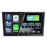 8" Glanz Schwarz Built-in DAB+ Android 10 Carplay 8 Core 4GB + 64GB Android Auto Autoradio GPS Navigation Radio BC WiFi für Opel Vauxhall Astra Antara Vectra Corsa C D Zafira Signum Tigra Twintop