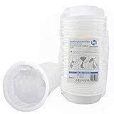 Auffangbeutel Plus mit Mundstück 25 Stück | reißfester & sicherer Kotzbeutel | Auslaufsicherer Verbesserter Verschluss-Ring | 2000 ml Spucktüten | Brechbeutel für Erwachsene und Kinder