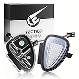 TECTICO LED Umfeldbeleuchtung Spiegel 12V Auto Umgebungslicht 6000K Kaltweiß Kompatibel mit VW Golf 6 EOS Jetta 6 Touran, 2 Lampen