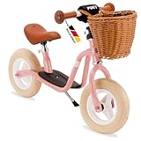 PUKY LR M Classic | sicheres und stylisches Laufrad | Lenker & Sattel höhenverstellbar | rutschfestes Trittbrett | für Kinder ab 2 Jahren (Retro-Rosé)
