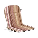 PATIO Stuhlauflage Niedriglehner 79 x 41 cm Ben Monoblock Auflage Sitzkissen Stuhl Wendekissen Streifen Mehrfarbig