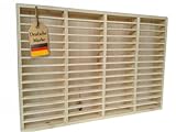 eCom Fabarius MC Regal für 60 Kassetten, Medienregal aus Holz (Kiefer), fertig montiert, Farbe Kiefer
