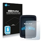 Savvies 6 Stück Schutzfolie für Sigma BC 10.0 WL Displayschutz-Folie Ultra-Transparent