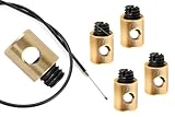 4 Schraubnippel Klemm-Nippel Ø 5mm x 7mm Universal Gaszug Bowdenzug Seilzug für Simson MZ AWO DKW BMW EMW Zündapp