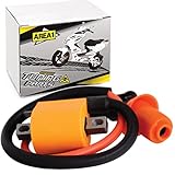 Area1 Motorroller Tuning/Racing 1Pin Zündspule + Zündkerzenstecker. Kompatibel mit Aerox Jog Neos, Explorer Race GT Luxxon Rivero