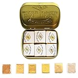 CSY art gallery Metallic-Aquarellfarben-Set – Set mit 6 schimmernden Gold-Aquarellfarben – Künstlerqualität – Perfekt für Erwachsene, Studenten, Hobbymaler (Earth Golden)