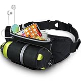 Bauchtasche Gürteltasche für Trinkflasche Wasserdicht Verschließbares Flaschefach für Handy 6,6 Zoll Iphone6/6Plus/7/7Plus | Joggen Fahrradfahren Reise Laufen | Trinkgürtel Hüfttasche Damen Herren