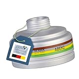 BartelsRieger Gasfilter 84 ABEK, ABEK-Filter (Schutzklasse A2B2E2K2 R D), DIN-zertifizierter Atemschutzfilter gegen Gase & Dämpfe für Industrie, Chemie, Handwerk