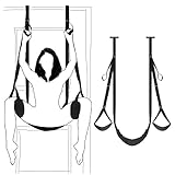 FOCICE Door Sex Swing Liebesschaukel Sexschaukel, Bequeme Sex Swings Mit Extra Breiten Polstern Verstellbaren Riemen, Robustes SM Bondage Set Sexspielzeug Für Paare Extrem Sex, Hält Bis Zu 220kg