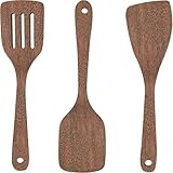 3er Set Pfannenwender Aus Holz, 30 Cm Lang, Olivenholz, Spülmaschinenfest - Küchenhelfer