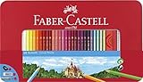 FABER-CASTELL 115894 - Buntstift hexagonal, 60er Metalletui