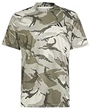 adidas Herren Train Essentials Seasonal Camo Tee T-Shirt, Putty Grey/Silver Pebble/Olive strata/Shadow Olive, L
