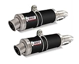 AUSPUFF MIVV HONDA FMX 650 GP STEEL BLACK SCHWARZ 2005 2006