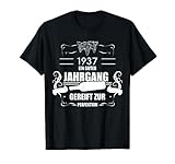 1937 Geburtsjahr Geburtstag Jahrgang Wein T-Shirt