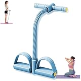 Bauchtrainer Für Zuhause,Trainingsgeräte Für Zuhause,Bauch Trainingsgerät, Bauch Und Rückentrainer, Sit-Up Trainingsgeräte,Expander Ganzkörpertrainer Für 10 Tubes Elastische Zugseil (BLAU)