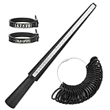 Ringgrössenmesser Ring Größenmesser Ringgroessenmesser Ringmesser Finger Ringgrößen Set Größenstandard UK, EU, USA