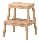 IKEA Tritthocker BEKVÄM Hocker Sitzhocker aus massiver Buche - mit Tragegriff - 50cm hoch