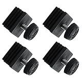 QUARKZMAN 30x30mm Einstellbar Nivellierfüße x 4SET Gewinde Beinschutz Nivellierer für Möbel Hause Büro Gaststätte [Schwarz]
