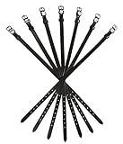 Euroriding Sporenriemen Modell 'Diamant' aus Leder mit Strass-Applikationen, Modell:Totenkopf (10189005)