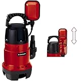 Einhell GC-DP 7835 Schmutzwasserpumpe (Rot, 780W,Ø35 mm Fremdkörper,15.700 L/h Förderl., Schwimmerschalter, Tragegriff, Kabelaufwicklung, Universalanschl.) Rot