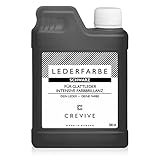 CREVIVE Lederfarbe 500 ml – Farbe wählbar – für Echtleder und Kunstleder zum färben und umfärben von Leder – Schwarz