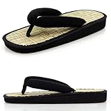 Japanische Tatami Zouri Sandalen flip-flops Stroh Matte Hausschuhe für Frauen und Männer Casual Flip Flops Rattan Gras Hausschuhe (adult, xx_l, alpha_range, eu_footwear_size_system, xxx_l, medium)