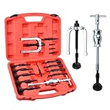 Zoomtools 16-teilige Lagerabzieher Innenlager Abzieher Set,8-58mm Innenabzieher Lager,Grundloch Lagerabzieher Werkzeug,Kugellager lagerabzieher innen mit Gleithammer Satz für Auto Motorrad