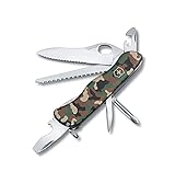 Victorinox Schweizer Taschenmesser, Trailmaster MW, Multitool, Swiss Army Knife, 4 Funktionen, Klinge Wellenschliff, Kapselheber, Camouflage