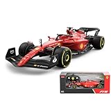 Ferrari F1 F1-75 RC Auto (1:18 Skala) - Fernbedienungsauto für Formel 1 der Saison 2022 Fahrer - Charles Leclerc + Carlos Sainz
