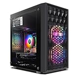 STGsivir Gaming PC, Core i5-9400F bis zu 4.1 GHz, Radeon RX 580 16 GB GDDR5, 16 GB RAM, 512 GB SSD, WiFi 600M, BT 5.0, RGB-Lüfter x 2, W11H64, Gamer PC Computer Desktop Rechner