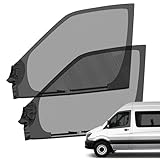 Opaltool Magnetische Seitenfenster Insektenschutznetze, 2pcs Universal Elastische Frontfenster Sonnenschirme Moskitonetz mit Aufbewahrungstasche für Van Camper Caravan