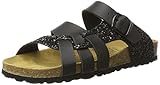 Lico Damen Bioline Gleam Pantoletten, Schwarz, 39 EU