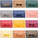 24 Stück Briefumschläge Kraftpapier Bunt, 22x10.8 cm Farbige Umschläge mit Band 12 Farben Retro Schöne Umschlag mit Band Vintage Briefumschläge Geschenkumschlag für Weihnachten, Geburtstag, Hochzeit