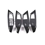 für Focus MK4 2019-2025 Kohlefaserfarbe Interieur Türverkleidungen Dekor 4 Stück ABS Kunststoff