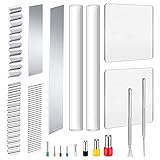 Yayatty 19 PCS Polymer Clay Tools, Acrylic Clay Roller, Acrylic Sheet, Clay Slicer Blade, Round Polymer Clay Cutters with Clay DIY Tool for Clay DIY