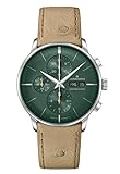 JUNGHANS Meister Chronoscope Herrenuhr Automatik Beige/Grün 27/4222.02