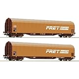 Roco 6600161 H0 2er-Set Schiebeplanenwagen der SNCF