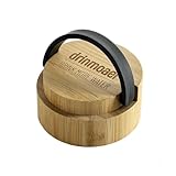 drinmoaer Bambusdeckel - Ersatzdeckel für Glasflaschen - Deckel aus Bambus für Flaschen aus Glas- Holzdeckel für Trinkflaschen