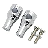 JHYBDP Motorrad-Lenkererhöhungen Motorrad-Lenkerklemme Für Yamaha Dragstar V-Star DS400 650 XVS 400 950 1100 1300 CNC-Lenker-Riser-Adapter Lenker Lenkererhöhung Adapter(Silber)