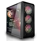 SYSTEMTREFF Gaming PC AMD Ryzen 7 5700X 8x4.6GHz | Nvidia RTX 5060 8GB DX12 | 1TB M.2 NVMe | 32GB DDR4 RAM | Windows 11 | WLAN Desktop Computer Rechner für Gamer, Zocker & Streamer