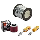 Wartungspaket Luftfilter + Ölfilter + Zündkerzen für Yamaha TDM 850 TDM850 4TX 3VD 4CM Baujahr 1991-2001