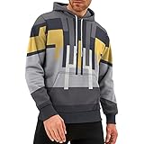 Herren-Kapuzen-Sweatshirt, Kapuzen-Sweatshirt, Pullover, Herren, lässig, langärmlig, Herren, Herbst, Kapuzen-Sweatshirt, langärmlig, K, L