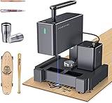 LaserPecker 2 Laser Graviermaschine 60W Lasergravur Maschine 0.05mm Punkt präzis 5W Ausgangsleistung Handheld Laser Gravur Gerät Laser Engraver Cutter für Holz Leder Metall, mit Powerbank, Drehachse
